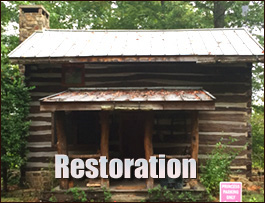 Historic Log Cabin Restoration  Coosa County, Alabama